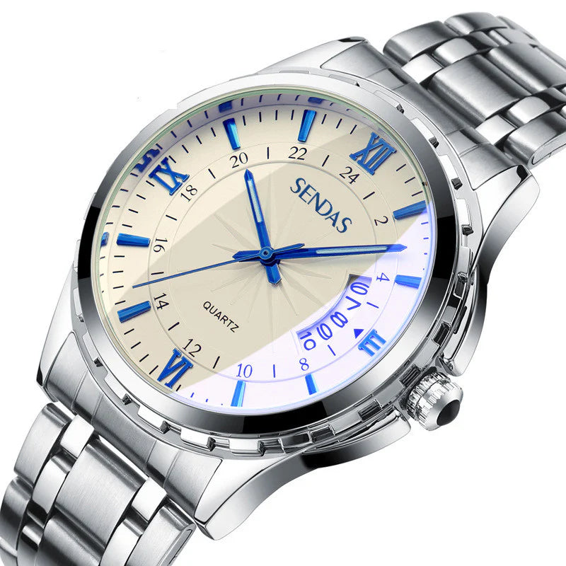 Water-Resistant Crystal Timepiece Non-Automatic Watch