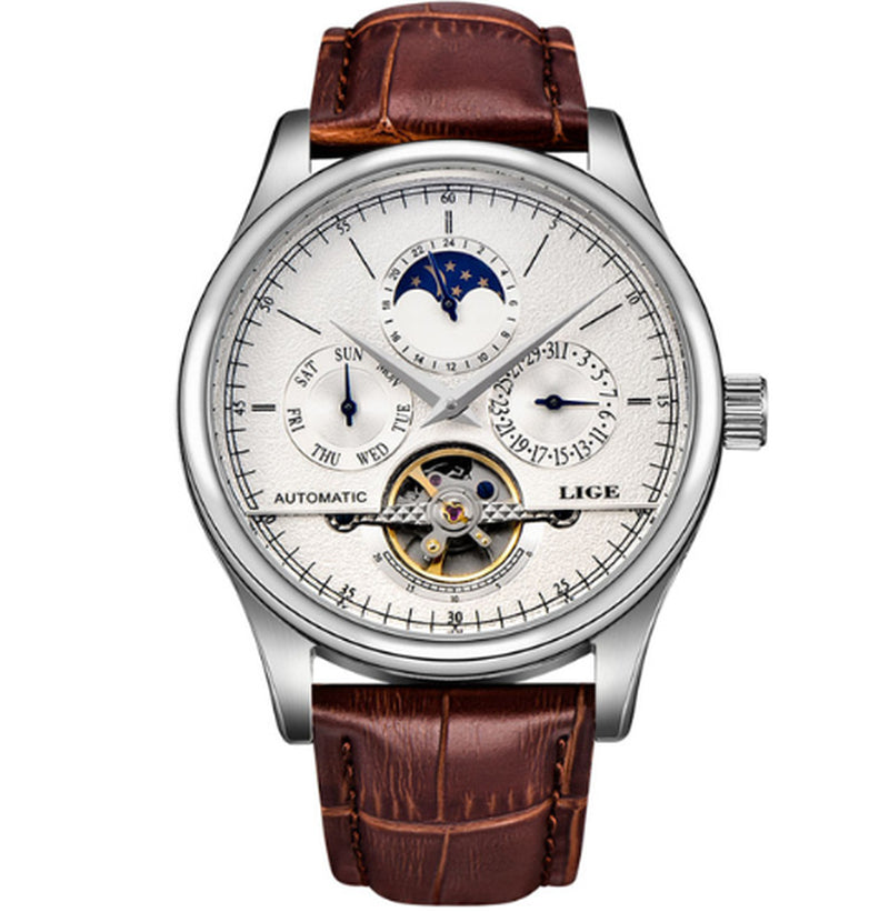 Elegant Mechanical Men's Watch - Perfect for Business and Casual Wear