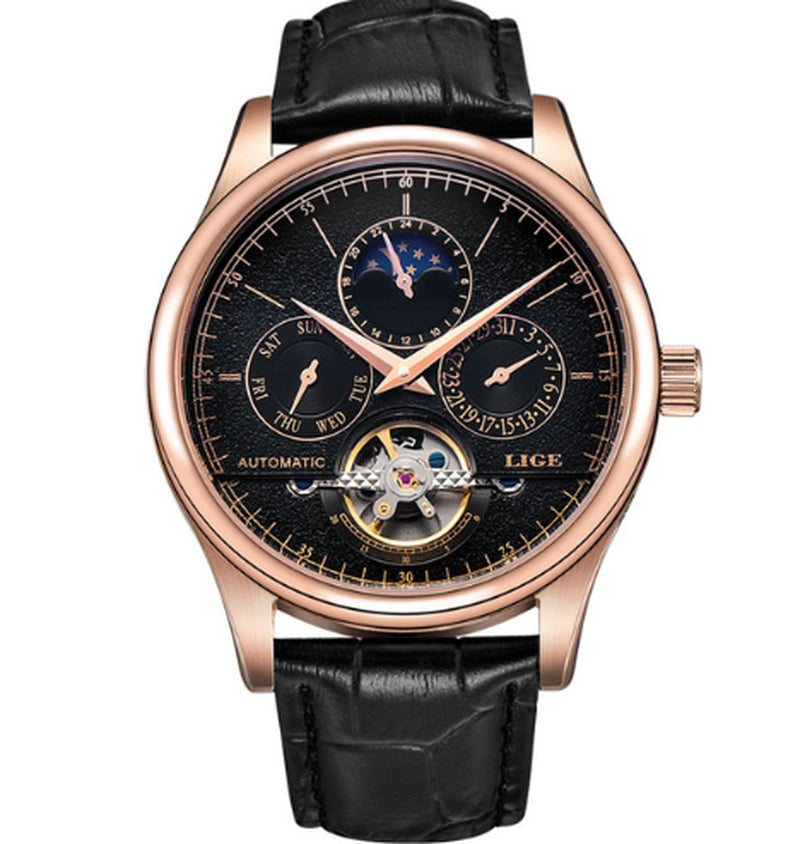 Elegant Mechanical Men's Watch - Perfect for Business and Casual Wear