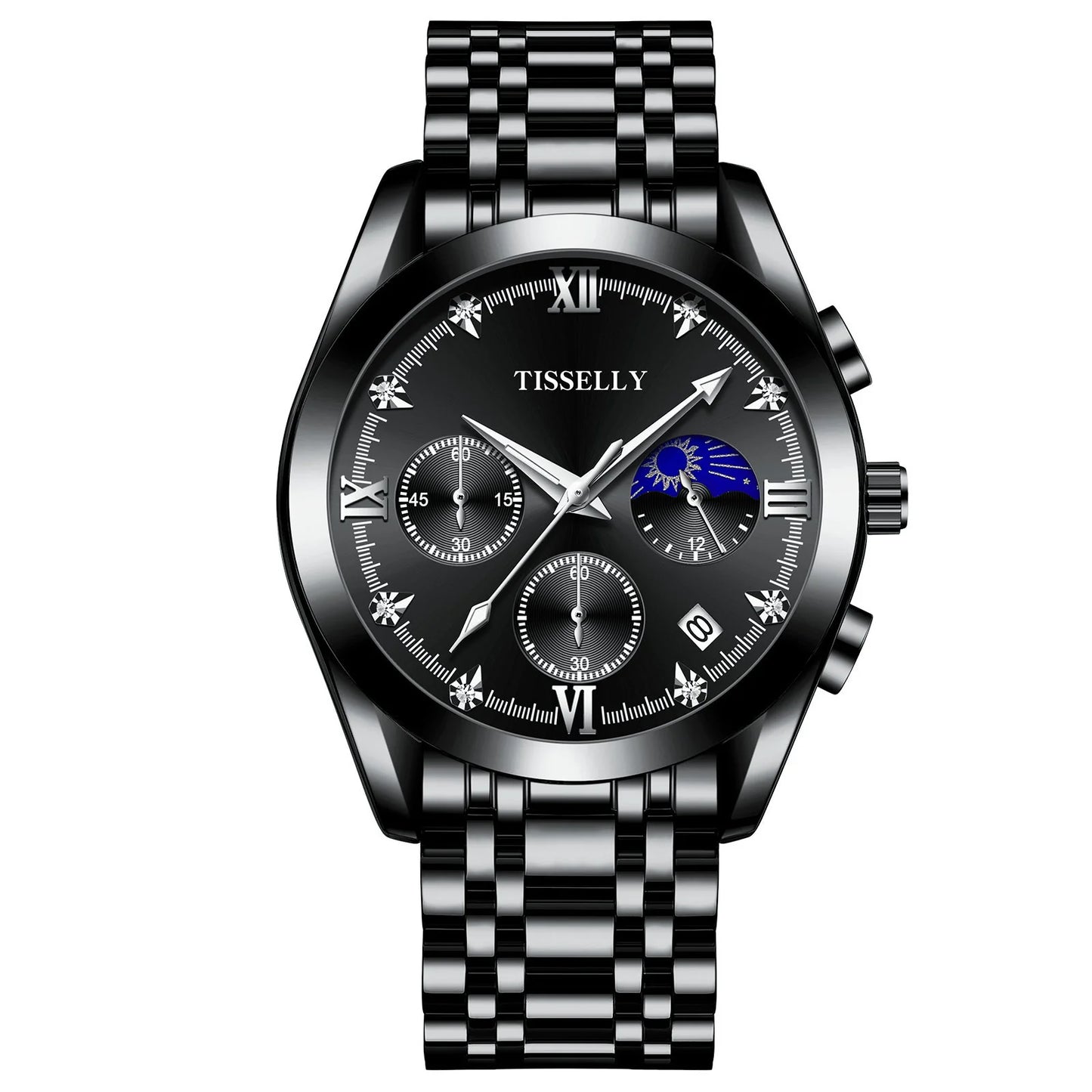 Men'S Durable Quartz Glow Watch Water Resistant