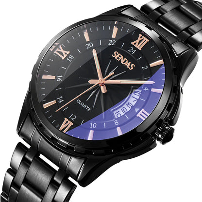 Water-Resistant Crystal Timepiece Non-Automatic Watch