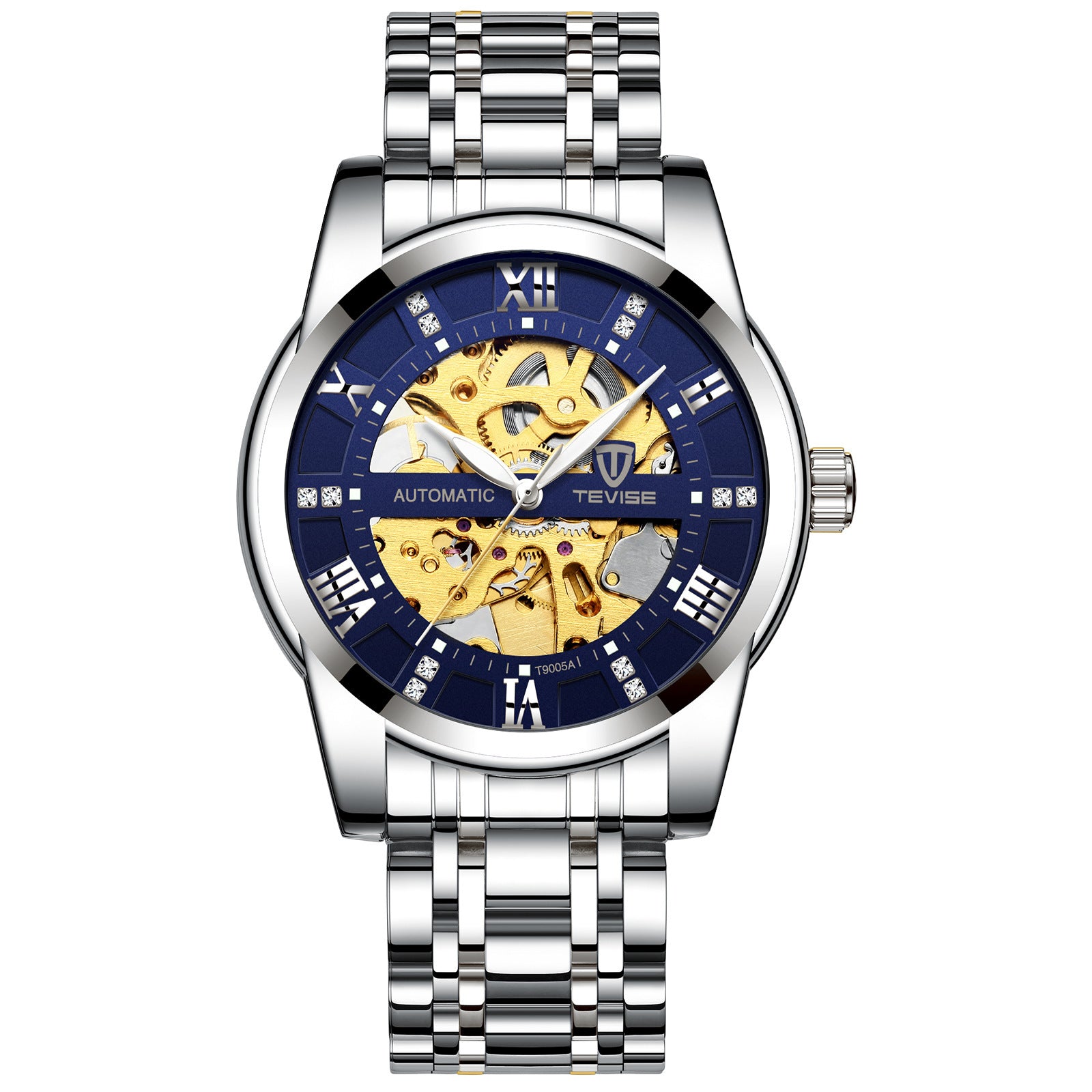 Stylish Men's Automatic Mechanical Hollow Watch - Waterproof Fashion Timepiece