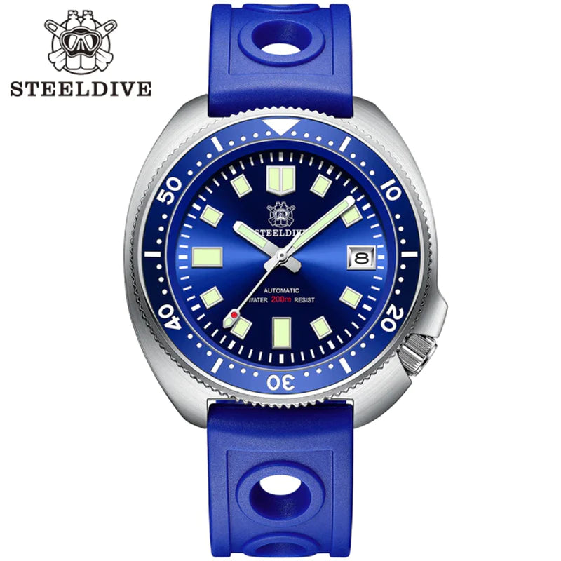 SD1970 Steeldive Brand 44MM Men NH35 Dive Watch with Ceramic Bezel