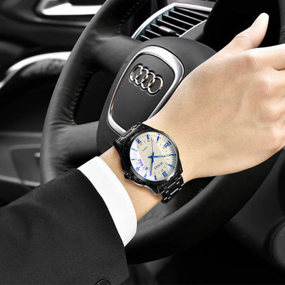 Water-Resistant Crystal Timepiece Non-Automatic Watch