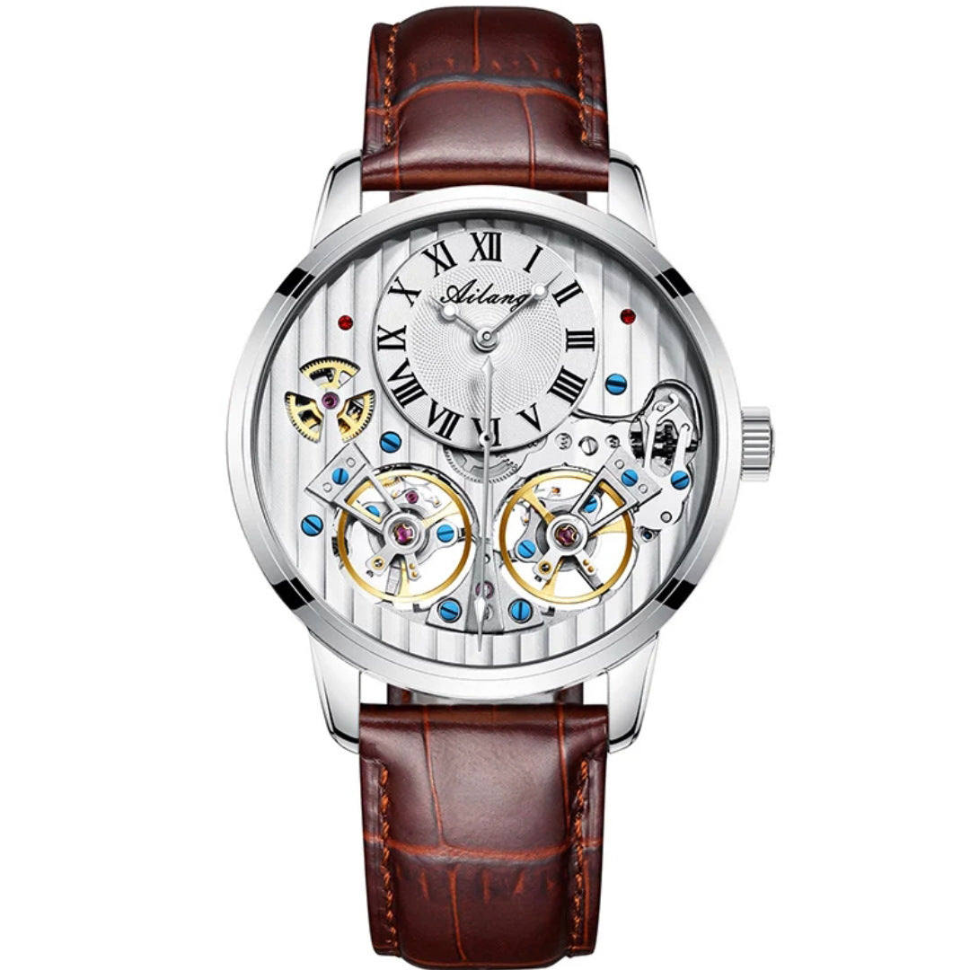 Luxury Double Tourbillon Automatic Mechanical Men's Watch