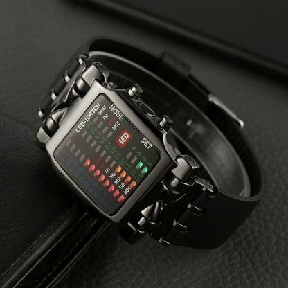 Luxury Men'S Watch LED Sports Date Digital Bracelet Waterproof Quartz Wristwatch