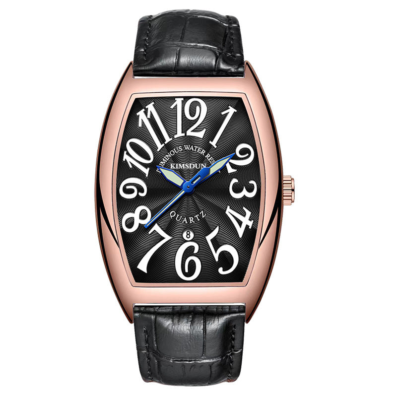 Jinshidun Men's Luminous Quartz Watch - Stylish & Reliable Timepiece