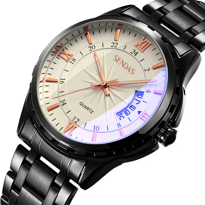 Water-Resistant Crystal Timepiece Non-Automatic Watch