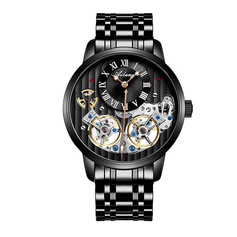 Luxury Double Tourbillon Automatic Mechanical Men's Watch
