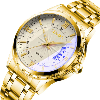Water-Resistant Crystal Timepiece Non-Automatic Watch