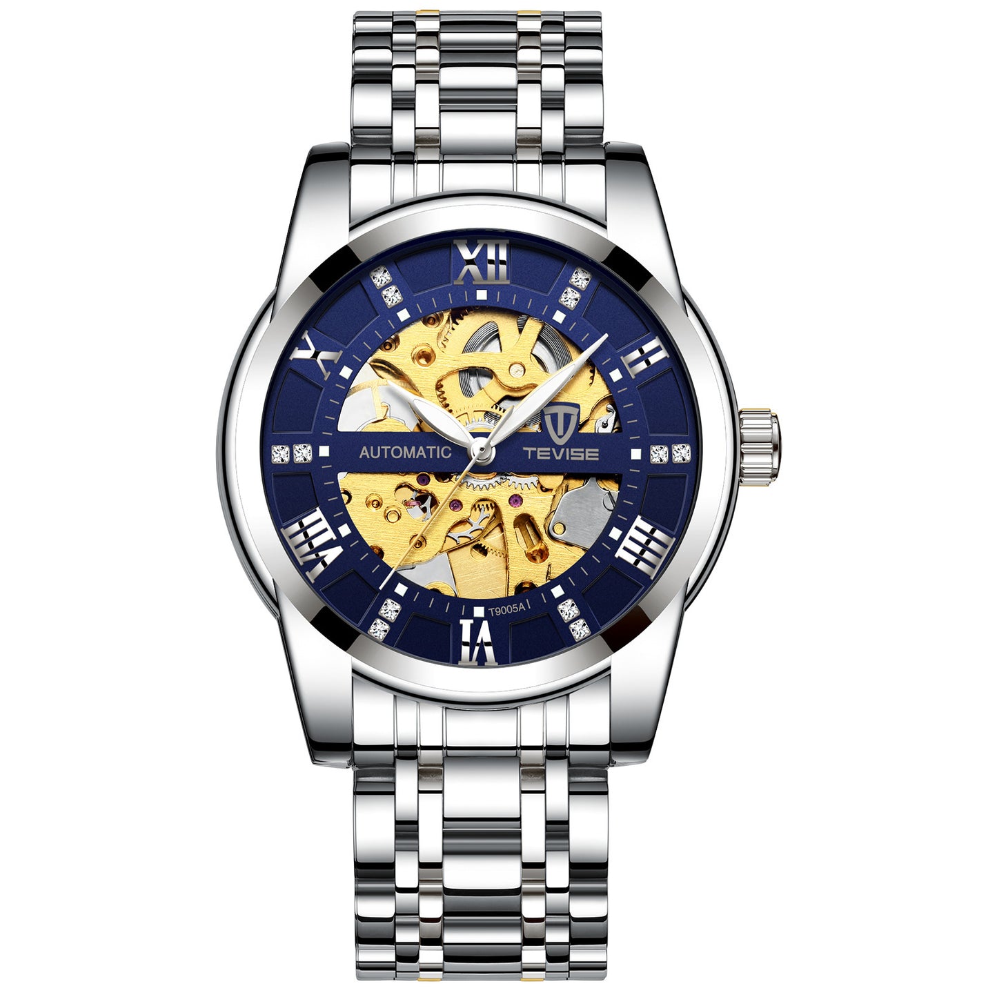 Stylish Men's Automatic Mechanical Hollow Watch - Waterproof Fashion Timepiece