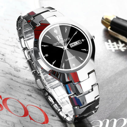 Stylish Tungsten Steel Quartz Watch for Men