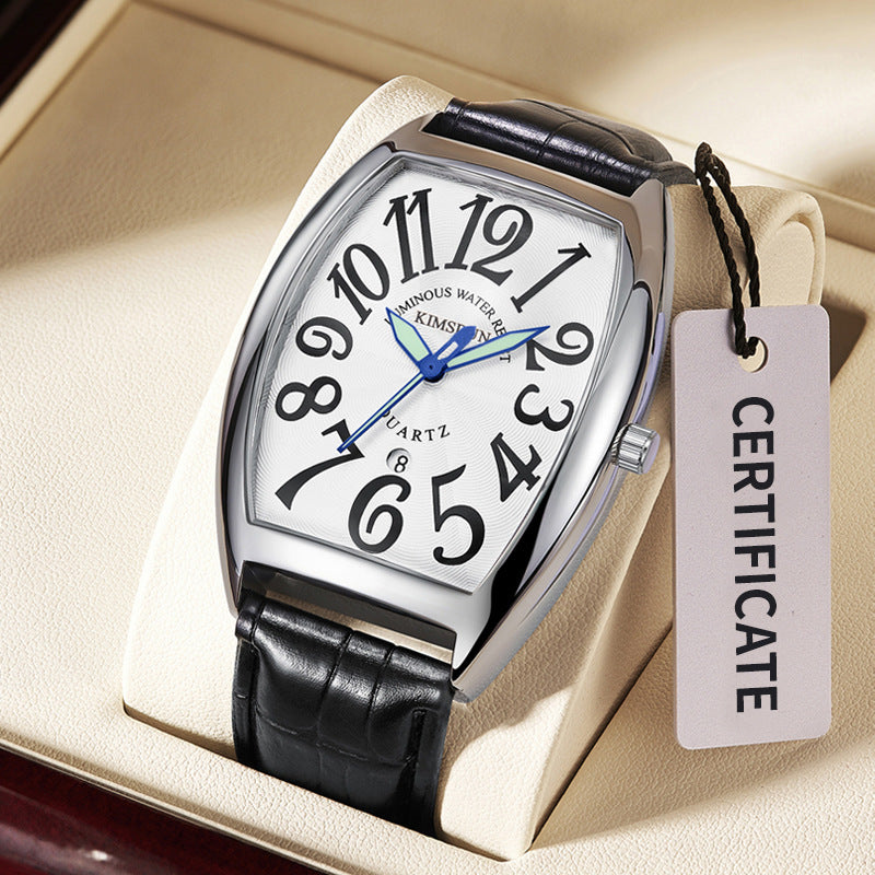 Jinshidun Men's Luminous Quartz Watch - Stylish & Reliable Timepiece