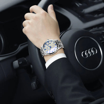 Water-Resistant Crystal Timepiece Non-Automatic Watch