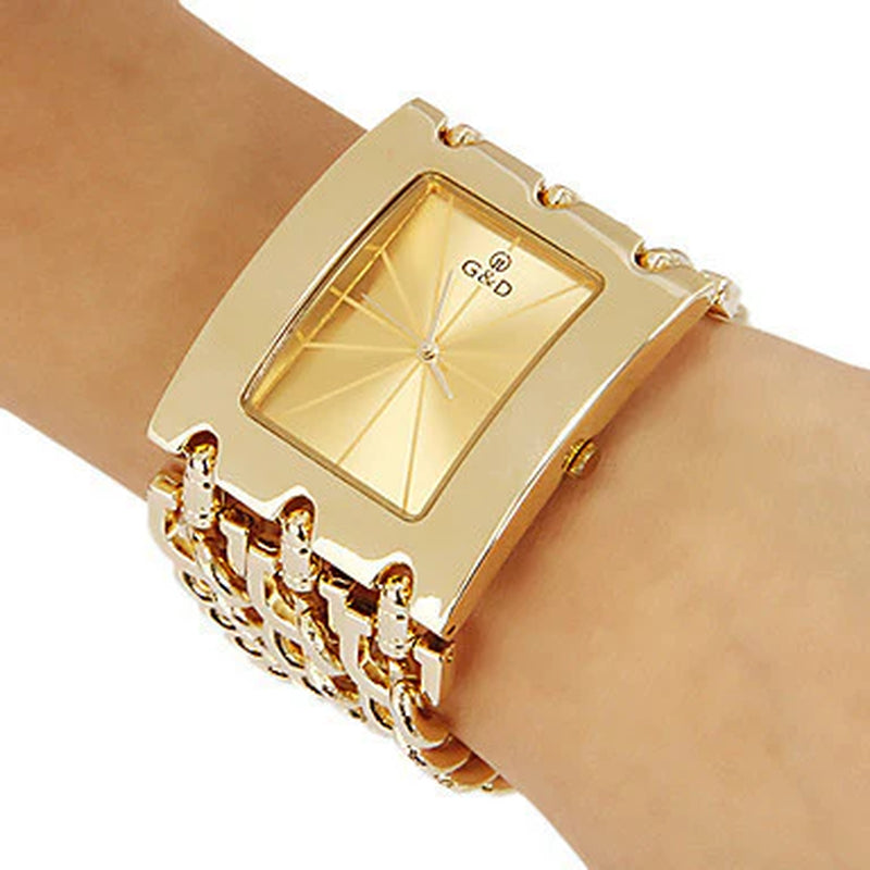 Elegant Designer Metal Band Classic Ladies Timepiece Fashionable Women'S Watch Stylish Bracelet Watch