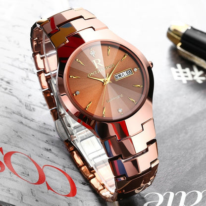 Stylish Tungsten Steel Quartz Watch for Men