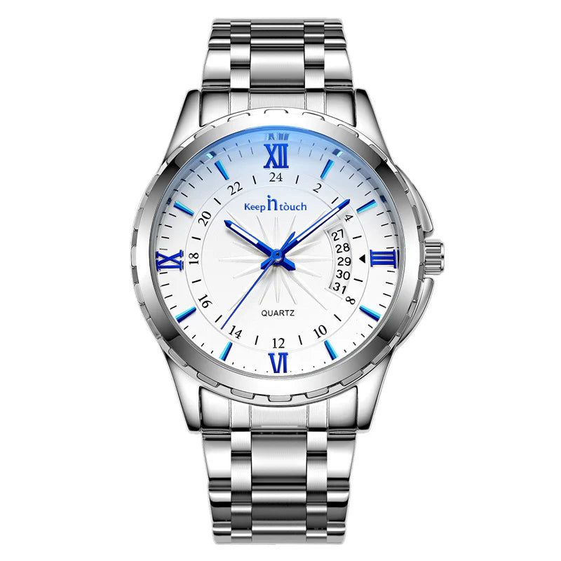 Water-Resistant Crystal Timepiece Non-Automatic Watch