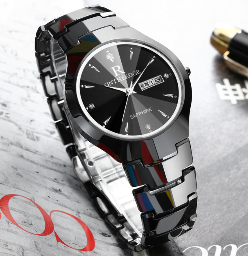 Stylish Tungsten Steel Quartz Watch for Men