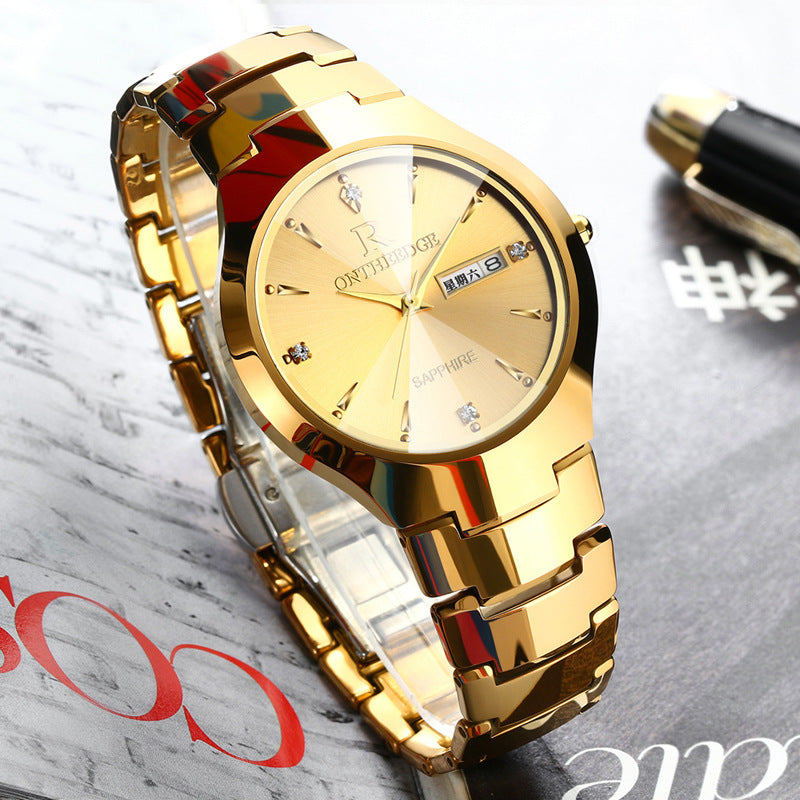 Stylish Tungsten Steel Quartz Watch for Men