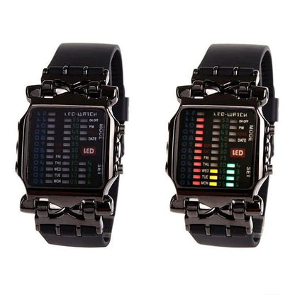 Luxury Men'S Watch LED Sports Date Digital Bracelet Waterproof Quartz Wristwatch