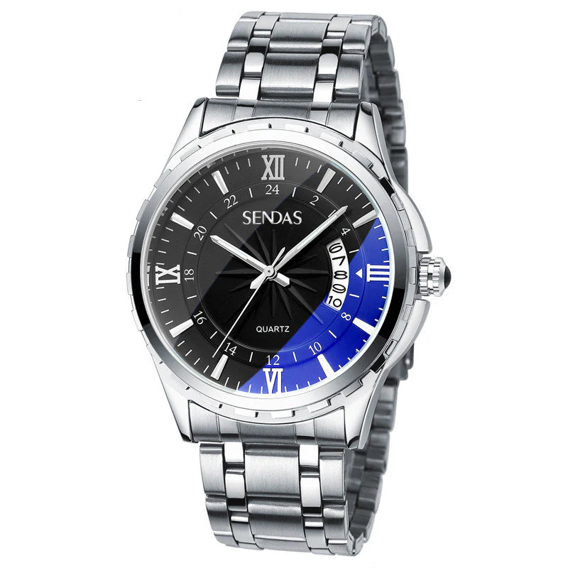 Water-Resistant Crystal Timepiece Non-Automatic Watch