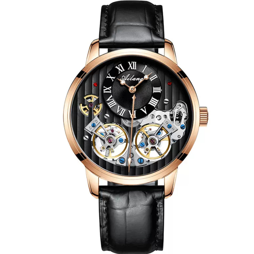 Luxury Double Tourbillon Automatic Mechanical Men's Watch