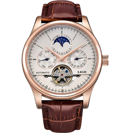 Elegant Mechanical Men's Watch - Perfect for Business and Casual Wear