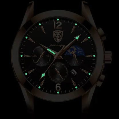 POEDAGAR 2021 Fashion Leather Mens Watches Casual Sporttop Brand Luxury Quartz Clock Student Gift Wristwatch Relogio Masculino