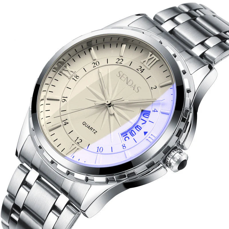 Water-Resistant Crystal Timepiece Non-Automatic Watch